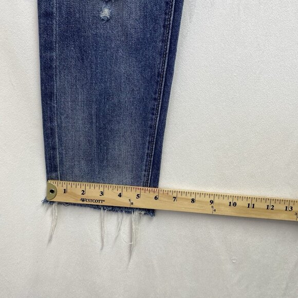 Lucky Brand Sienna Slim Boyfriend Low-Rise Distressed Jeans Women Size 0/25 Blue - Picture 14 of 16